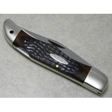 Case XX Stainless USA 3 Dot (1977) Wood 6165-L SAB SSP Folding Hunter Lockback Knife