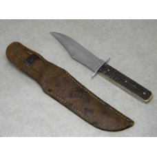 Case Tested XX 1920-1940 Green Bone Small Bowie (Boone Stamp) Fixed Blade Sheath Knife Case Tested XX 1920-1940 Green Bone Small Bowie (Boone Stamp) Fixed Blade Sheath Knife