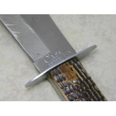 Case Tested XX 1920-1940 Green Bone Small Bowie (Boone Stamp) Fixed Blade Sheath Knife Case Tested XX 1920-1940 Green Bone Small Bowie (Boone Stamp) Fixed Blade Sheath Knife
