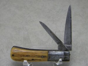 Providence Cutlery Co. Sheffield Genuine Stag Barlow Knife c.1800's Very Rare Knife