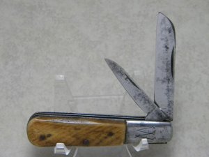 G.W. Co. Genuine Bone Sheepfoot Barlow Knife Very Rare Knife