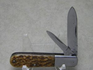 Hartford Cutlery Co. Jigged Bone Barlow Knife Early 1900's Very Rare Knife