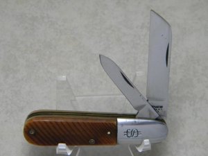 Kutmaster Utica NY USA Saw Cut Bone Sheepfoot Barlow Knife c.1950's