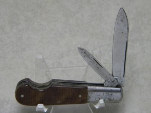 E.Z.O. Barlow Germany Fiber Handles Easy Open Barlow Knife