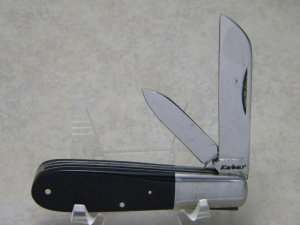 Kabar Black 2 Blade Sheepfoot Barlow Knife c.Pre-1963