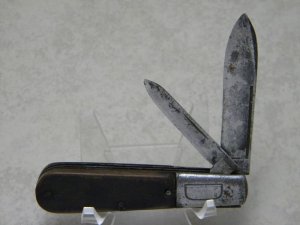 Delmar Cutlery Co. Simmons Hardware 2 Blade Wood Barlow Knife c.1939