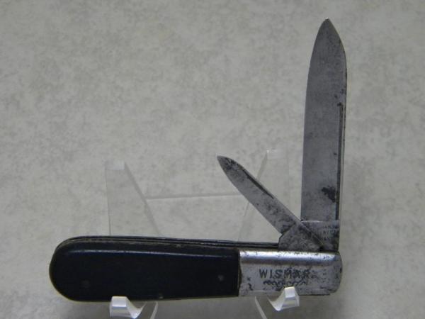 Wismar Cutlery Co. Germany Wood 2 Blade Barlow Knife c.1900