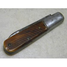 Chapman Hand Forged (Muncie Indiana) 2 Blade Saw Cut Bone Barlow Knife c.1915-1932 Chapman Hand Forged (Muncie Indiana) 2 Blade Saw Cut Bone Barlow Knife c.1915-1932