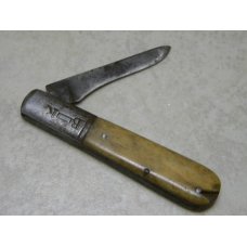 Blue Ribbon Cutlery Co. Germany Stag 1 Blade Barlow Knife Very Rare Blue Ribbon Cutlery Co. Germany Stag 1 Blade Barlow Knife Very Rare