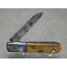 Continental Cutlery Co. Sheffield England CCC Bone 1 Blade Barlow Knife c.1915-1920