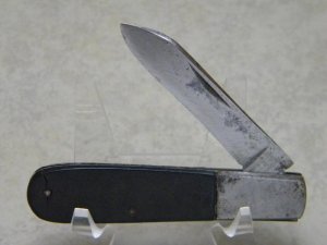 Curtin & Clark Cutlery Co. Kansas City MO 1 Blade Model # 9 Barlow Knife c.1910-1920