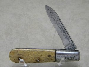 Merrimac Cutlery Co. Germany XLCR Stag 1 Blade Barlow Knife *Very Rare*