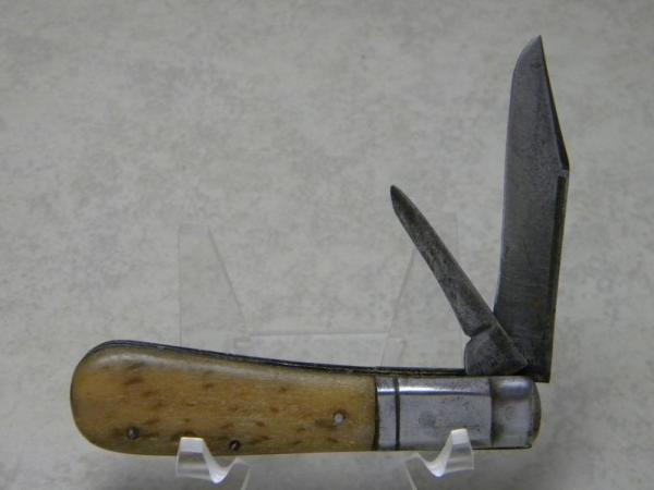 Natenberg Strauss Co. Germany Curved Frame Genuine Stag 2 Blade Barlow Knife c.1922-1924 Natenberg Strauss Co. Germany Curved Frame Genuine Stag 2 Blade Barlow Knife c.1922-1924