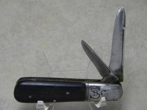 Southern Barlow Ebony Wood 2 Blade Barlow Knife Early 1900's *Very Rare*