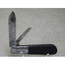 Ulster Knife Co. NY Black 2 Blade Bingham Barlow Knife c.1876-1941 Ulster Knife Co. NY Black 2 Blade Bingham Barlow Knife c.1876-1941