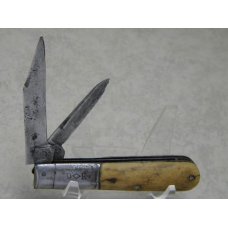 A.F. Shapleigh Hardware Co. St. Louis Genuine Stag 2 Blade Barlow Knife *Rare* c.1888-1902