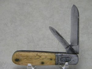 Keeneredge C.M. McClung & Co. Model 201 Stag 2 Blade Barlow Knife c.1930's or 40's