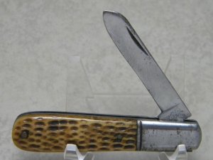 Shapleigh HDW. Co. DE Diamond Edge Genuine Bone 1 Blade Barlow Knife