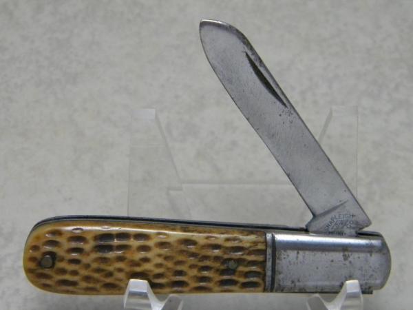 Shapleigh HDW. Co. DE Diamond Edge Genuine Bone 1 Blade Barlow Knife Shapleigh HDW. Co. DE Diamond Edge Genuine Bone 1 Blade Barlow Knife
