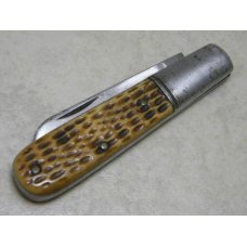Shapleigh HDW. Co. DE Diamond Edge Genuine Bone 1 Blade Barlow Knife Shapleigh HDW. Co. DE Diamond Edge Genuine Bone 1 Blade Barlow Knife
