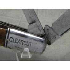 Clearcut Geo Washington Co. Genuine Bone 2 Blade Barlow Knife c.1902-1949 Clearcut Geo Washington Co. Genuine Bone 2 Blade Barlow Knife c.1902-1949