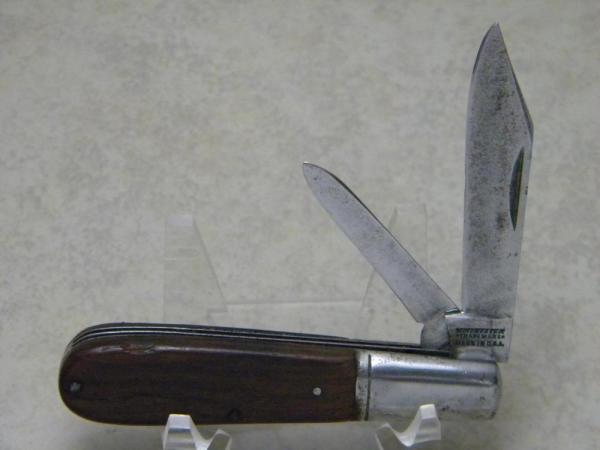 Winchester Trademark Made in USA Wood Barlow Knife c.1932-1942 Winchester Trademark Made in USA Wood Barlow Knife c.1932-1942