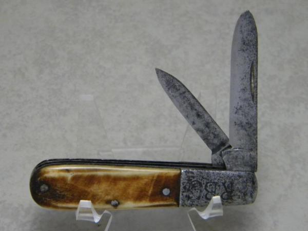 Robinson Bros. & Co. Inc. Bone 2 Blade Barlow Knife with RBC on Bolsters *Rare Stamp* Robinson Bros. & Co. Inc. Bone 2 Blade Barlow Knife with RBC on Bolsters *Rare Stamp*