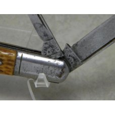 A.F. Bannister & Co. Newark N.J. Bone 2 Blade Barlow Knife c.1884-1915 A.F. Bannister & Co. Newark N.J. Bone 2 Blade Barlow Knife c.1884-1915