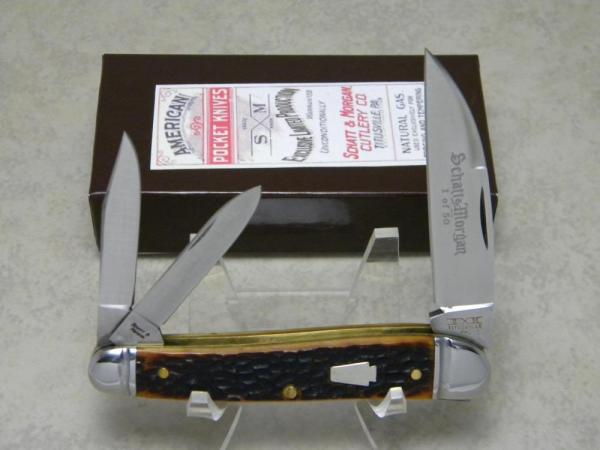 Schatt & Morgan Titusville PA USA #54 Whiskey Catalina Bone Wharncliffe Whittler Knife in Box Schatt & Morgan Titusville PA USA #54 Whiskey Catalina Bone Wharncliffe Whittler Knife in Box