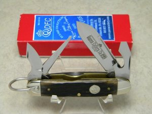 Queen Cutlery Co. QDFC #99 SB Bone Scout Camp Utility Knife in Box