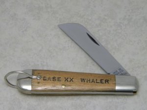 Case XX Stainless USA 6 Dot (1974) Wood 1199 SH R High Polished Blade Whaler Knife 