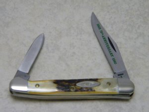Case XX SS USA 10 Dot (1980) 75th Anniversary Stag 52109X SSP Baby Copperhead Knife
