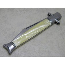Hammer Brand USA Cracked Ice Celluloid Wrapped Shell Handle Bowtie Knife c.1938-1941 Hammer Brand USA Cracked Ice Celluloid Wrapped Shell Handle Bowtie Knife c.1938-1941