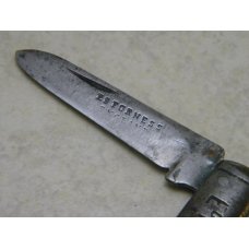 EDF&S Ed Furness Metal Handle 1 Blade Barlow Knife *Very Rare* c.1800's EDF&S Ed Furness Metal Handle 1 Blade Barlow Knife *Very Rare* c.1800's