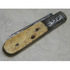 GF&S George Furness Genuine Bone Handle 1 Blade Barlow Knife *Rare* c.1800's GF&S George Furness Genuine Bone Handle 1 Blade Barlow Knife *Rare* c.1800's