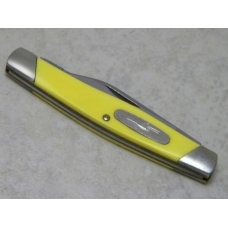Buck 309 USA Yellow Saw Cut Delrin Companion 2 Blade Stockman Knife c.1987 Buck 309 USA Yellow Saw Cut Delrin Companion 2 Blade Stockman Knife c.1987
