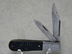 Twenty Grand (Spencer Indiana) Jigged Black Barlow Knife c.1932-1948