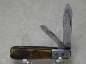 Empire Winstead Conn. Saw Cut Bone 2 Blade Barlow Knife 