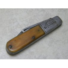 Utica Cutlery Co. Utica NY UTK Bone 2 Blade Barlow Knife Utica Cutlery Co. Utica NY UTK Bone 2 Blade Barlow Knife