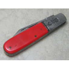 Vintage Hibbard Spencer Bartlett & Co. OVB Our Very Best #76 Red 2 Blade Barlow Knife Vintage Hibbard Spencer Bartlett & Co. OVB Our Very Best #76 Red 2 Blade Barlow Knife