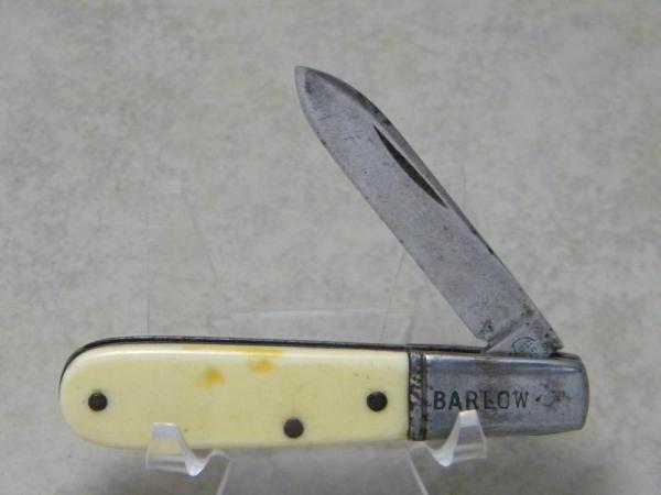 Van Camp Indianapolis (Circle Marking) Composition 1 Blade Barlow Knife c.1930's or 1940's Van Camp Indianapolis (Circle Marking) Composition 1 Blade Barlow Knife c.1930's or 1940's