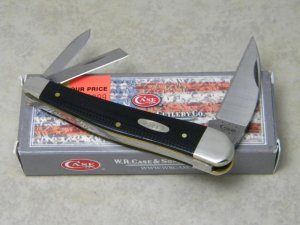 Case XX USA 2014 Black Micarta 10355WH Wharncliffe Seahorse Whittler Knife in Box