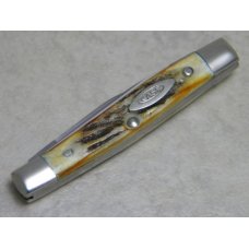 Case XX Stainless USA 3 Dot (1977) Stag 5233 SSP Blue Scroll Pen Knife Case XX Stainless USA 3 Dot (1977) Stag 5233 SSP Blue Scroll Pen Knife