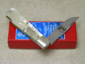 Queen Cutlery Co. QDFC 4L Special Cracked Ice Custom Shop Made Lockback Knife in Box 1 of 50