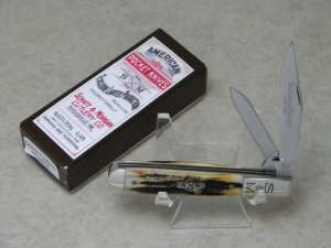 Schatt & Morgan QDFC USA Stainless #97 Genuine Stag Jack Knife in Box 1 of 100