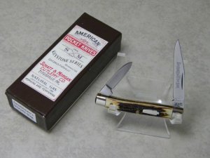 Schatt & Morgan Titusville PA 032143 Genuine Stag Gentlemen's Pen Knife in Box