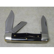 Queen Cutlery Co. QDFC #63 Buffalo Horn Railsplitter Stockman Knife in Box Queen Cutlery Co. QDFC #63 Buffalo Horn Railsplitter Stockman Knife in Box