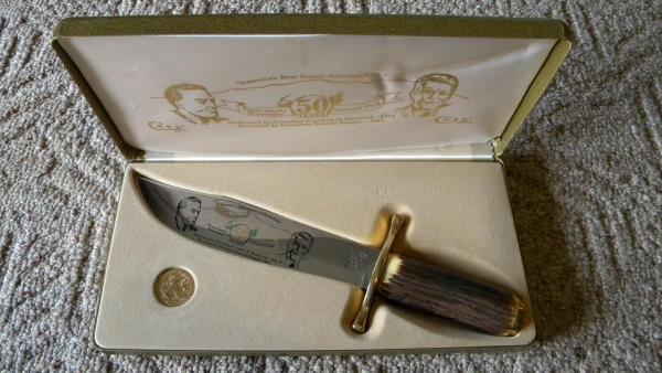 Case XX USA 6 Dot (1984) Stag Great Smoky Mountains 50 Years Bowie Fixed Blade Sheath Knife in Box Case XX USA 6 Dot (1984) Stag Great Smoky Mountains 50 Years Bowie Fixed Blade Sheath Knife in Box