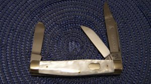 Bull Brand (Fight'n Rooster) Solingen Germany Imitation Pearl Stockman Knife