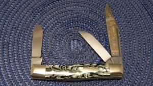 Fight'n Rooster Frank Buster Celebrated Cutlery Germany Coal Digger Special Stockman Knife c.1983